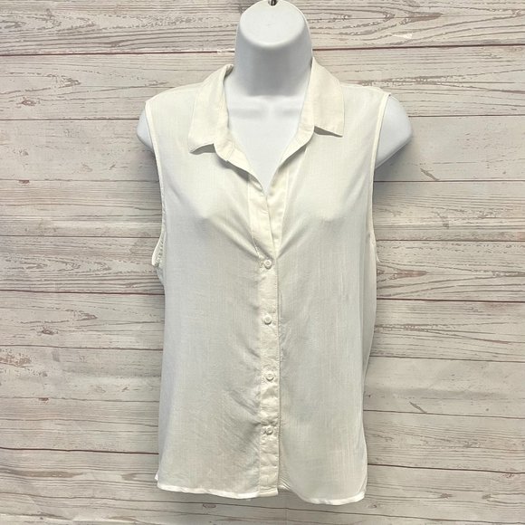 Bella Dahl sleeveless button up blouse with back tie - Picture 1 of 4
